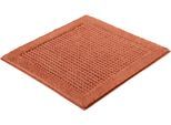 Badematte KLEINE WOLKE "Net, Badvorleger, Badezimmer Teppich", orange (terracotta), H:17mm, Baumwolle, Badematten, Badematte, Badteppich, Uni Farben, rutschhhemmend
