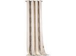 Vorhang WECKBRODT "Barock" Gr. 1, beige (natur), B:140cm H:245cm, Jacquard, Leinen, Polyester, Gardinen, Vorhang, Jacquard,blickdicht,abdunkelnd,beidseitig schöne Optik, Gardine, Store