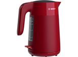 BOSCH Wasserkocher "MyMoment TWK2M164, Abschaltautomatik, Überhitzungschutz, Tassenanzeige", rot, B:23,7cm H:26,7cm T:15,8cm, Wasserkocher, Stiftung Warentest Testsieger (2,2) Ausgabe 03/2025, rot matt, Wasserkocher