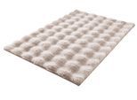 Badematte KLEINE WOLKE "Cloud, Badvorleger, Badezimmer Teppich", grau (seide), H:28mm, Polyester, Badematten, Badematte, Badteppich, Uni Farben, Hoch-Tief Effekt, besonders weich