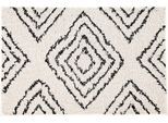 Badematte KLEINE WOLKE "Boho, Badvorleger, Badezimmer Teppich", beige (natur), H:36mm, Baumwolle, Badematten, Badematte, Badteppich, modernes Rauten Muster, reine Baumwolle, waschbar