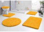 Badematte KLEINE WOLKE "RELAX, Badvorleger, Badezimmer Teppich" Gr. 14, gold (goldgelb), H:30mm, Polyacryl, Badematten, Badematte, Badteppich, meliert, rechteckig, rund & als Set erhältlich