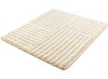 Badematte KLEINE WOLKE "Chelsea, Badvorleger, Badezimmer Teppich", beige (sandbeige), H:20mm, Polyester, Badematten, Badematte, Badteppich, modernes Design, gestreift