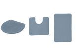 Badematte KLEINE WOLKE "RELAX, Badvorleger, Badezimmer Teppich", blau (stahlblau), H:30mm, Polyacryl, Badematten, Badematte, Badteppich, meliert, rechteckig, rund & als Set erhältlich