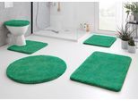 Badematte KLEINE WOLKE "RELAX, Badvorleger, Badezimmer Teppich" Gr. 14, grün (pistazie), H:30mm, Polyacryl, Badematten, Badematte, Badteppich, meliert, rechteckig, rund & als Set erhältlich