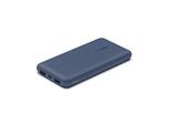 BELKIN Powerbank "BoostCharge 10.000mAh Powerbank 15 Watt zum Laden von 3 Geräten", blau, 3,7 V 10.000mAh, Akkumulatoren, 1x USB-C, 2x USB-A, Power für bis zu 40 Stunden, Powerbank