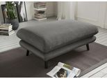 Polsterhocker HOME AFFAIRE "Levke bequem und elegant", schwarz (asche), B:116cm H:47cm T:77cm, Hocker, Polsterhocker