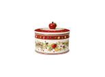 Vorratsdose VILLEROY & BOCH "Gebäckdose Winter Bakery Delight ø 14 cm bunt", bunt, Porzellan, Lebensmittelaufbewahrungsbehälter, Vorratsdose