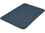 Badematte KLEINE WOLKE "Marco, Badvorleger, Badezimmer Teppich", blau (stahlblau), H:20mm, Polyester, Badematten, Badematte, Badteppich, Uni Farben