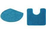 Badematte KLEINE WOLKE "RELAX, Badvorleger, Badezimmer Teppich", pazifik, H:30mm, Polyacryl, Badematten, Badematte, Badteppich, meliert, rechteckig, rund & als Set erhältlich