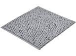 Badematte KLEINE WOLKE "Brava, Badvorleger, Badezimmer Teppich", grau (silbergrau), H:15mm, Baumwolle, Badematten, Badematte, Badteppich, Uni Farben, dicke Schlaufen, handgewebt