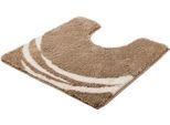 Badematte KLEINE WOLKE "»Mystic«, Badvorleger, Badezimmer Teppich", taupe, H:25mm, Polyacryl, Badematten, Badematte, Badteppich, modernes Design, Hoch-Tief Effekt, rechteckig & rund