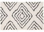 Badematte KLEINE WOLKE "Boho, Badvorleger, Badezimmer Teppich", beige (natur), H:36mm, Baumwolle, Badematten, Badematte, Badteppich, modernes Rauten Muster, reine Baumwolle, waschbar
