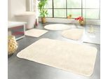 Badematte KINZLER "Chaozhou, Badvorleger, Badezimmer Teppich", beige (natur), H:20mm, Polyester, Badematten, Badematte, Badteppich, Uni Farben, weich, als rechteckig, rund & Set erhältlich