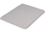 Badematte KLEINE WOLKE "Marco, Badvorleger, Badezimmer Teppich", grau (silbergrau), H:20mm, Polyester, Badematten, Badematte, Badteppich, Uni Farben
