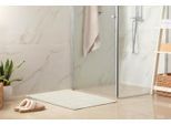 Badematte LUXOR LIVING "Atlanta, 50x80 cm, Badvorleger, Badezimmer Teppich", weiß, H:10mm, Baumwolle, Badematten, Badematte, Badteppich, Duschvorleger, Uni Farben, saugstark
