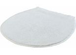 Badematte KLEINE WOLKE "Cotone, Badvorleger, Badezimmer Teppich" Gr. 13, weiß (schneeweiß), H:17mm, Baumwolle, Badematten, Badematte, Badteppich, Uni Farben, reine Baumwolle, waschbar