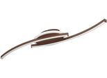 EGLO Deckenleuchte "Lungolago Deckenlampe, Bürolampe Decke aus Metall, Flurlampe, Lampe", braun, 1, H: 6cm, 1 Stk., Leuchten, Wand-/Deckenleuchte - L74 x B14 x H6 cm - bronze - 12W inkl., Deckenleuchte