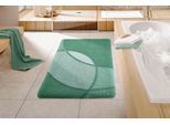 Badematte KLEINE WOLKE "Kent, Badvorleger, Badezimmer Teppich", grün, H:20mm, Polyacryl, Badematten, Badematte, Badteppich, modernes Design, Hoch-Tief Effekt
