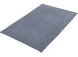 Badematte KLEINE WOLKE "Cotone, Badvorleger, Badezimmer Teppich", blau (mare), H:17mm, Baumwolle, Badematten, Badematte, Badteppich, Uni Farben, reine Baumwolle, waschbar