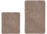 Badematte KLEINE WOLKE "RELAX, Badvorleger, Badezimmer Teppich", taupe, H:30mm, Polyacryl, Badematten, Badematte, Badteppich, meliert, rechteckig, rund & als Set erhältlich