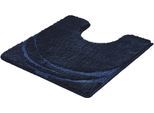 Badematte KLEINE WOLKE "»Mystic«, Badvorleger, Badezimmer Teppich", navy, H:25mm, Polyacryl, Badematten, Badematte, Badteppich, modernes Design, Hoch-Tief Effekt, rechteckig & rund