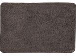 Badematte KLEINE WOLKE "»Scott«, Badvorleger, Badezimmer Teppich", schiefer, H:12mm, Polyester, Badematten, Badematte, Badteppich, Uni Farben, weich & kuschelig