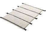 Badematte KLEINE WOLKE "Travis, Badvorleger, Badezimmer Teppich", beige (natur), H:14mm, Baumwolle, Badematten, Badematte, Badteppich, gestreift mit Quasten, reine Baumwolle, waschbar
