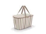 Reisenthel Kühltasche Cooler bag summerstripes coffee, Creme, Textil, 44.5x24.5x25 cm, Freizeit, Campingzubehör, Campingausrüstung