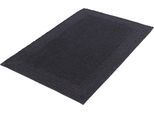 Badematte KLEINE WOLKE "Cotone, Badvorleger, Badezimmer Teppich" Gr. 2, grau (schiefer), H:17mm, Baumwolle, Badematten, Badematte, Badteppich, Uni Farben, reine Baumwolle, waschbar