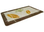 Badematte KINZLER "Gesves, Badvorleger, Badezimmer Teppich" Gr. 9, braun, H:20mm, Polyester, Badematten, Badematte, Badteppich, modernes Design, als rechteckig & 2-tlg. Set erhältlich