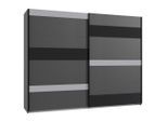 Mid.you , Graphitfarben, Schwarz, Grau , Holzwerkstoff, Glas , 270x210x65 cm , BQ - Bündnis für Qualität, Made in Germany, DIN EN ISO 9001 , umfangreiches Zubehör erhältlich, in verschiedenen Größen erhältlich, in verschiedenen Holzdekoren erhältlich ,