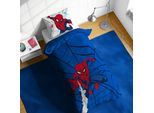 Kinderbettwäsche SPIDERMAN "SpiderMan Webtastic", bunt (blau), B/L: 135cm x 200cm, 1 Stk., 1 Stk., Linon, B/L: 80cm x 80cm, 2, Linon, Obermaterial: 100% Baumwolle, Bettwäsche, Kinderbettwäsche, 100% Baumwolle