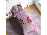 Kinderbettwäsche DISNEY "Disney Princess Wonderful", pink, B/L: 135cm x 200cm, 1 Stk., 1 Stk., Linon, B/L: 80cm x 80cm, 2, Linon, Obermaterial: 100% Baumwolle, Bettwäsche, Kinderbettwäsche, 100% Baumwolle
