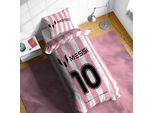 Kinderbettwäsche "Messi No Limits Just Dream", rosa, B/L: 135cm x 200cm, 1 Stk., 1 Stk., Linon, B/L: 80cm x 80cm, 2, Linon, Obermaterial: 100% Baumwolle, Bettwäsche, Kinderbettwäsche, 100% Baumwolle