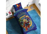Kinderbettwäsche MARVEL "Iron Man Armor", bunt (blau), B/L: 135cm x 200cm, 1 Stk., 1 Stk., Linon, B/L: 80cm x 80cm, 2, Linon, Obermaterial: 100% Baumwolle, Bettwäsche, Kinderbettwäsche, 100% Baumwolle