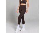 MP Damen Tempo Nahtlose Scrunch-Leggings – Schokolade - XXL