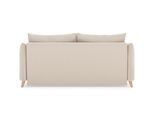 BRUNO Schlafsofa 160cm in Beige | Pillow | stabiles Massivholz & Boxspringkomfort