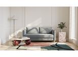 BRUNO Schlafsofa 160cm in Dunkelgrau | Pillow | stabiles Massivholz & Boxspringkomfort
