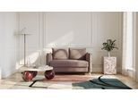 BRUNO Schlafsofa 120cm in Braun | Pillow | stabiles Massivholz & Boxspringkomfort