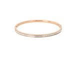 Armreif TOM TAILOR, rosa (roségoldfarben, kristallweiß, kristallweiß), Armbänder, Damen, Edelstahl, Armreif, mit Kristallglas