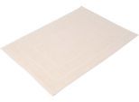 Badematte GÖZZE "BIO Frottier" Gr. 2, beige (creme), H:7mm, Baumwolle (Bio-Baumwolle), Badematten, Badematte, Badvorleger, Frottier-Qualität, mit Bordüre
