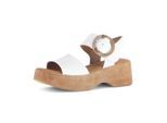 Plateausandaletten GABOR "Plateau Sandale", Damen, Gr. 42, braun (creme), Schuhe