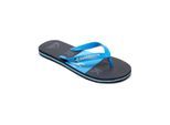Sandale QUIKSILVER "Molokai Word Block", Jungen, Gr. 4(36), blau (blau, schwarz, blau), Obermaterial: Synthetikmaterial / Außensohle: Moosgummi, Schuhe Sandale
