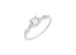 Fingerring TOM TAILOR Gr. 60, silberfarben, weiß, Fingerringe, Damen, 60, Silber 925 (Sterlingsilber), 1,5mm, Fingerring, mit Zirkonia (synth.)