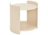Xora Beistelltisch, Kaschmir, Metall, rund, Wange, 40x40x40 cm, Wohnzimmer, Wohnzimmertische, Beistelltische, Beistelltische Metall