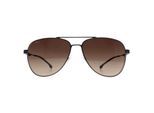 Hugo Boss Aviator Heren Mat Donker Ruthenium Bruin Kleurverloop BOSS 1641/S