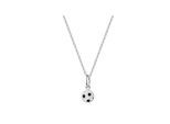 Zeeme for Kids Anhänger mit Kette 925/- Sterling Silber rhodiniert Fußball