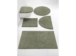 Badematte GRUND Gr. 2, grün, rechteckig (60cm x 60cm ) WC-Vorleger rechteckig, 1 Stk., Badematten, Badematte