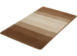 Badematte MEUSCH "Palace, Badvorleger, Badezimmer Teppich" Gr. 2, beige (kaschmir), H:23mm, Kunstfaser, Badematten, Badematte, Badteppich, gestreift, mit Farbverlauf, waschbar